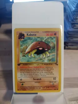 Kabuto 50/62 1st Edition Fossil Set 1999 Pokemon Common Card NM-Mint - Image 1
