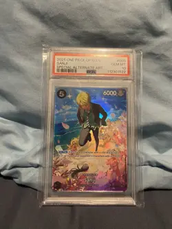 One Piece Card Game OP10 Sanji ST14-003 SP Special Alternate Art PSA 10 - Image 1