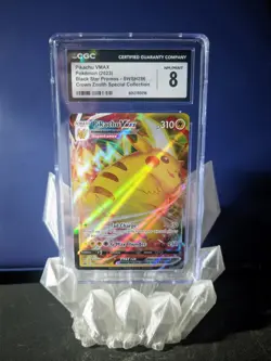 CGC 8 Pikachu VMAX SWSH286 SWSH: Sword & Shield Promo Cards Holo - Image 1