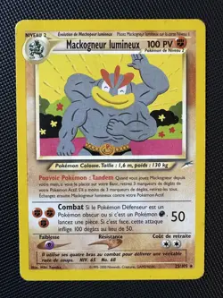 Mackogneur lumineux 25/105 Rare Neo Destiny 2000 Francais FR Pokemon Card - Image 1