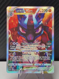 Pokemon Card Lucario VSTAR SWSH291 Crown Zenith ETB Promo Near Mint - Image 1