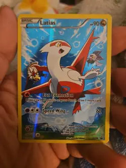 Pokemon TCG Latias XY78 Full Art Black Star Holo Promo Card LP/MP - Image 1