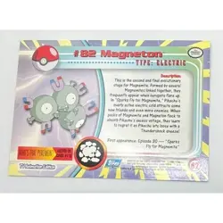 Magneton Pokemon Card Topps #82 TV Animation Edition Series Blue Logo - Image 2