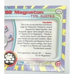Magneton Pokemon Card Topps #82 TV Animation Edition Series Blue Logo - Image 4
