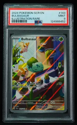 Baulbasaur 143 PSA Mint 9 Pokemon SCR EN Pokemon Card - Image 1