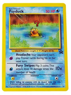 Psyduck #20 Black Star Promo Pokemon Card LP With eBay Shipping - Image 3