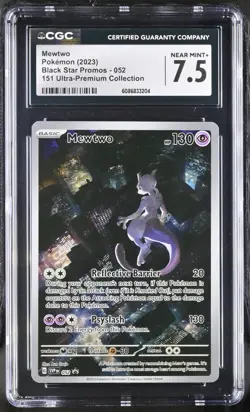 Mewtwo 052 Sv: Scarlet & Violet Promo Cards Holo CGC 7.5 - Image 1