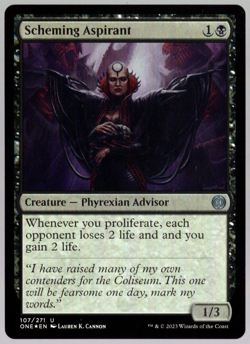 Scheming Aspirant 107/271 Uncommon Foil All Will Be One MTG Near Mint - Image 1