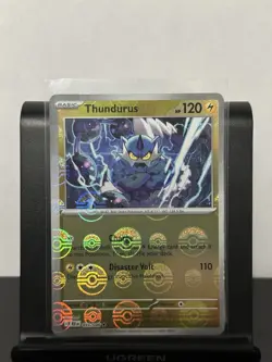 Pokemon Black Bolt Thundurus 033/086 (Pokeball Pattern) Holo NM - Image 1