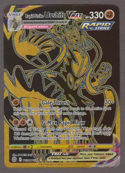 Rapid Strike Urshifu VMAX TG30/TG30 Gold Secret Rare Trainer Gallery Pokemon NM - Image 1