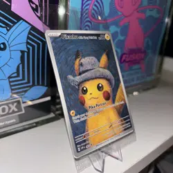 Sealed Pokemon TCG Pikachu with Grey Felt Hat Promo Card SVP 085 MINT - Image 2
