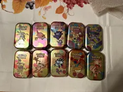 Pokemon mini tin sealed lot Of 10 Different Characters - Image 2