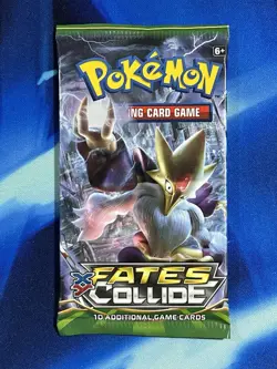 Pokemon XY 2016 Fates Collide Booster Pack Alakazam Art Factory Sealed Nm M - Image 1