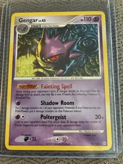 Pokemon TCG Gengar 18/100 Stormfront Rare Non Holo 2008 LP - Image 1