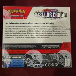 Pokemon TCG Scarlet & Violet Stellar Crown Booster Box 36 Packs New Factory Seal - Image 2