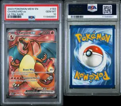 Pokemon TCG Charizard EX Scarlet & Violet Holo Full Art 183/165 PSA 10 English - Image 3