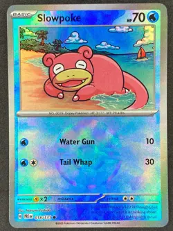 Pokemon Slowpoke Poke Ball Reverse 018/131 PRE Prismatic Evolutions NM - Image 1