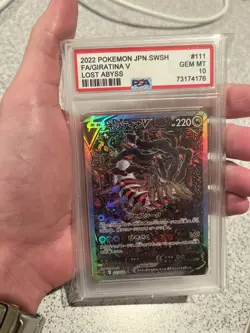 Pokemon Giratina V SWSH Alt Art SR 111/100 - Lost Abyss Japanese PSA 10 GEM MT - Image 1