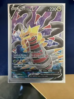 Giratina V Alternate Full Art Holo 185/196 Pokemon Lost Origin Near Mint - Image 1