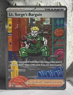 Lt. Surge’s Bargain Pokemon TCG Mega Evolution 185/132 Special Illustration Rare - Image 2