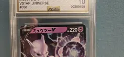 2022 Pokemon TCG Japanese Mewtwo V VSTAR Universe 050/172 Graded AGS GEM Mint 10 - Image 2