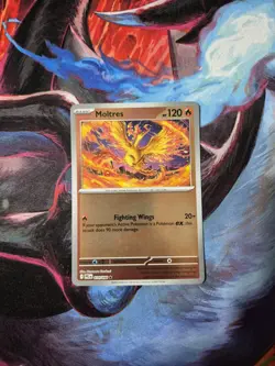 Pokemon TCG Mega Evolution Phantasmal Flames Moltres 014/094 Reverse Holo NM - Image 1