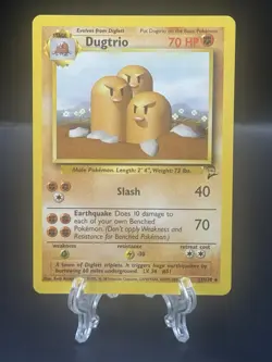 Pokemon TCG Dugtrio Card 23/130 Base Set 2 Unlimited Rare - Image 1