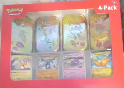 Pokemon TCG: Scarlet & Violet 151 4 Mini Tins + 4 Promo Cards Box Sam’s Club - Image 1