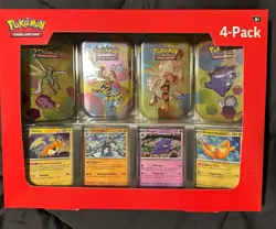 POKEMON 151 SEALED BUNDLE PACK 4 MINI TINS + 4 PROMO CARDS SAM'S CLUB BRAND NEW - Image 1