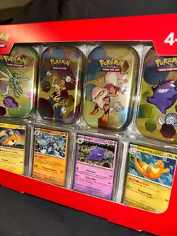 POKEMON 151 SEALED BUNDLE PACK 4 MINI TINS + 4 PROMO CARDS SAM'S CLUB BRAND NEW - Image 3