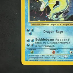 Vintage 2000 Pokemon Base Set 2 Gyarados 7/130 Holo Card - Image 5