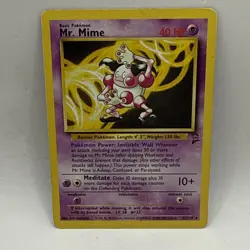 Pokemon TCG Mr. Mime Base Set 2 Card 27/130 Regular Vintage HP Card - Image 1