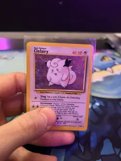 Pokemon TCG Clefairy Base Set Holo Rare Card 5/102 - Image 3