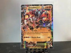 Pokemon TCG XY Primal Clash Groudon EX Holo Card 85/160 Ultra Rare LP/NM Pokemon - Image 1