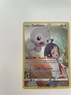 Pokemon TCG Castform TG11/TG30 Lost Origin Holo Ultra Rare Card NM - Image 3
