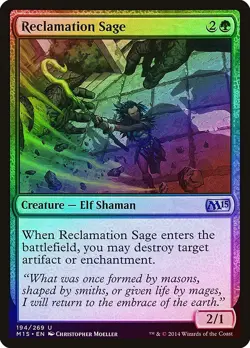 Reclamation Sage FOIL Magic 2015 / M15 PLD Green Uncommon MAGIC CARD ABUGames - Image 1