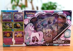 Pokemon TCG Galarian Rapidash V Box + 6 Promo Cards New Sealed 820650100512 - Image 1