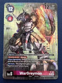Digimon Card Game WarGreymon P-182 P 05 NM - Image 1