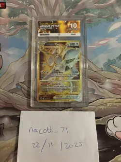 ACE 10 Arceus VSTAR 184/172 Secret Pokemon Card Swsh09: Brilliant Stars GEM MINT - Image 1