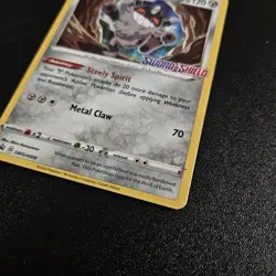 Pokemon TCG Galarian Perrserker SWSH008 Stamped Prerelease Black Star Promo Card - Image 2
