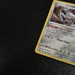 Pokemon TCG Galarian Perrserker SWSH008 Stamped Prerelease Black Star Promo Card - Image 3