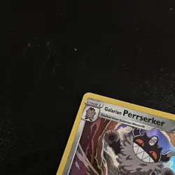 Pokemon TCG Galarian Perrserker SWSH008 Stamped Prerelease Black Star Promo Card - Image 4