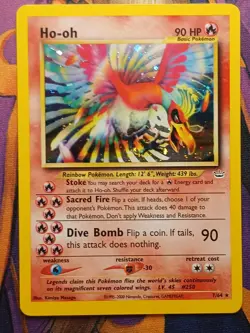 Ho-oh - 7/64 - Neo Revelation - Holo Rare - NM/LP - Vintage - Pokemon Card - Image 1