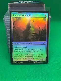 Magic The Gathering ASSASSIN'S CREED FOIL TOWERING VIEWPOINT artifact card MTG - Image 1