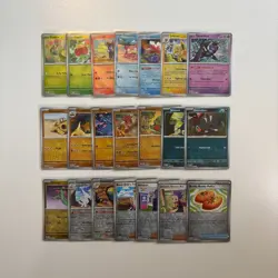 Prismatic Evolutions Reverse Holo Card Bundle - 24 Cards - All Different - NM/M - Image 1