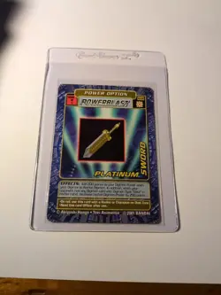 BO-206 Platinum Sword Digimon Card Digi-Battle Series 4 2001 Bandai - Image 1