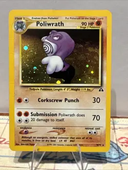 Poliwrath Neo Discovery Holo Rare Unlimited Pokemon TCG Card 9/75 - Image 1