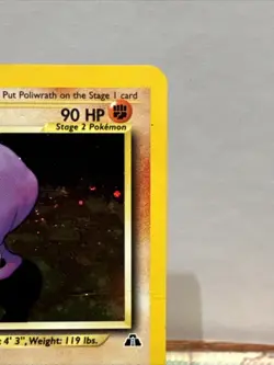 Poliwrath Neo Discovery Holo Rare Unlimited Pokemon TCG Card 9/75 - Image 3