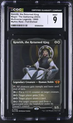 KENRITH, THE RETURNED KING Multiverse Legends Etched Foil Mythic CGC 9 MTG - Image 1