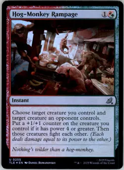 MTG Hog-Monkey Rampage U TLE 255 NM Foil - Image 1